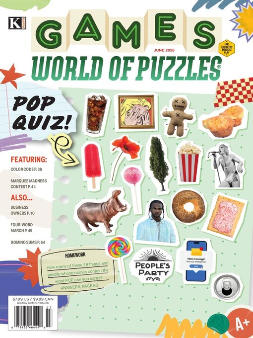 Cover image for Games World of Puzzles